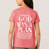 God Heeft Een Plan T-shirt (Achterkant)