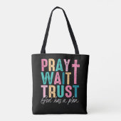 God heeft een plan tote bag (Achterkant)