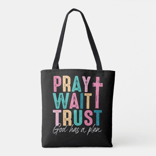 God heeft een plan tote bag (Achterkant)