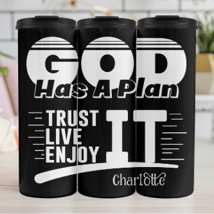 God Heeft Een Plan Vertrouw Thermosbeker