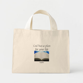 God heeft een plan voor je leven. mini tote bag