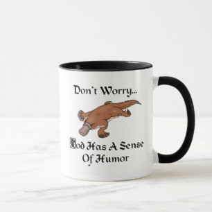 God Heeft Een Zin Voor Humor - Grappige Vogelbekdi Mok