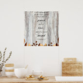 God heeft geen bijbelse Poster Motivatie (Keuken)