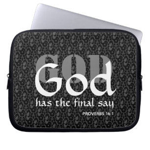 GOD HEEFT HET EINDE ZEGGEN LAPTOP SLEEVE