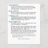 God heeft het gezegd! flyer (Achterkant)