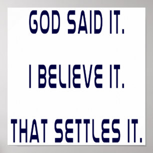 God Heeft Het Gezegd Poster