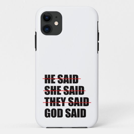 God heeft het laatste woord Case-Mate iPhone case (Achterkant)