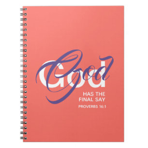 GOD HEEFT HET LAATSTE WOORD Christelijke Schriftko Notitieboek