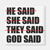 God heeft het laatste woord magneet (Voorkant)