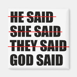 God heeft het laatste woord magneet