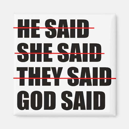 God heeft het laatste woord magneet (Voorkant)