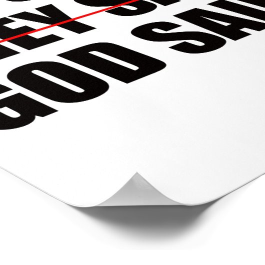 God heeft het laatste woord poster (Hoek)