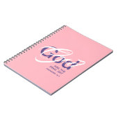 GOD HEEFT HET LAATSTE WOORD Schrift Roze Notitieboek (Linkerzijde)