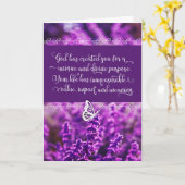 God heeft je Creëer voor een groot doel Kaart (Gele Bloem)