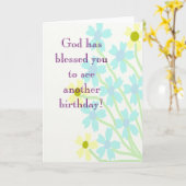 God heeft je gezegend met je Kaart (Gele Bloem)