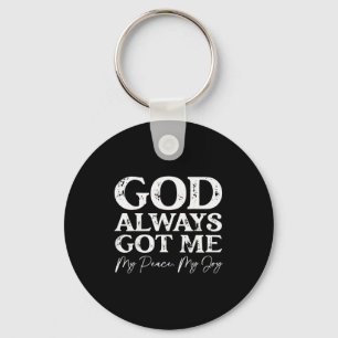 God Heeft Me Altijd Christelijk Geloof Inspirerend Sleutelhanger