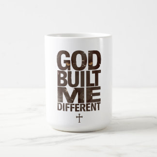 God Heeft Me Anders Gebouwd T-shirt, Christelijke Koffiemok