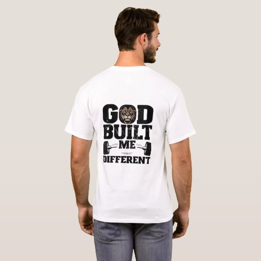 God Heeft Me Anders Gemaakt T-shirt | Christelijke (Achterkant volledig)