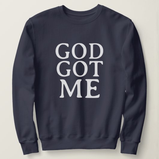 GOD HEEFT ME LEUK EENVOUDIG STIJLVOOL MODERN MINIM TRUI (Design voorkant)