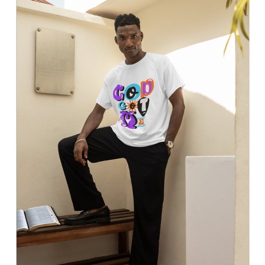 God heeft me retro Christelijk geloof gegeven T-shirt