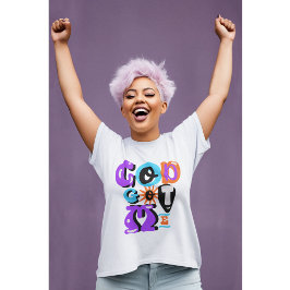 God heeft me retro Christelijk geloof gegeven T-shirt