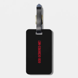 *GOD HEEFT MIJ ONTWORPEN* BAGAGELABEL