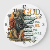 God heeft mij ontworpen... grote klok (Voorkant)