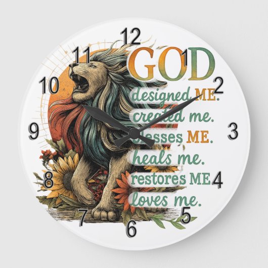 God heeft mij ontworpen... grote klok (Voorkant)