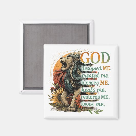 God heeft mij ontworpen... magneet (Voorkant / Achterkant)
