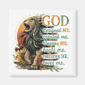 God heeft mij ontworpen... magneet (Voorkant)
