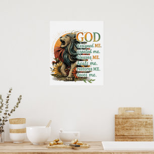 God heeft mij ontworpen... poster