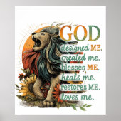 God heeft mij ontworpen... poster (Voorkant)