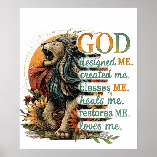 God heeft mij ontworpen... poster (Voorkant)