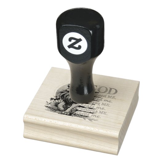 God heeft mij ontworpen... rubberstempel (Stempel)