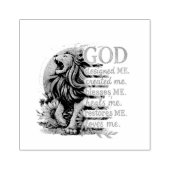 God heeft mij ontworpen... rubberstempel (Afrduk)