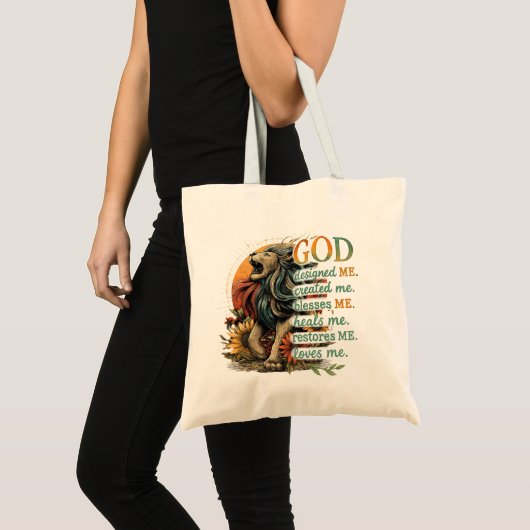 God heeft mij ontworpen... tote bag (Voorkant (product))