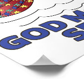 God heeft mij speciaal symbool gemaakt voor autism poster (Hoek)