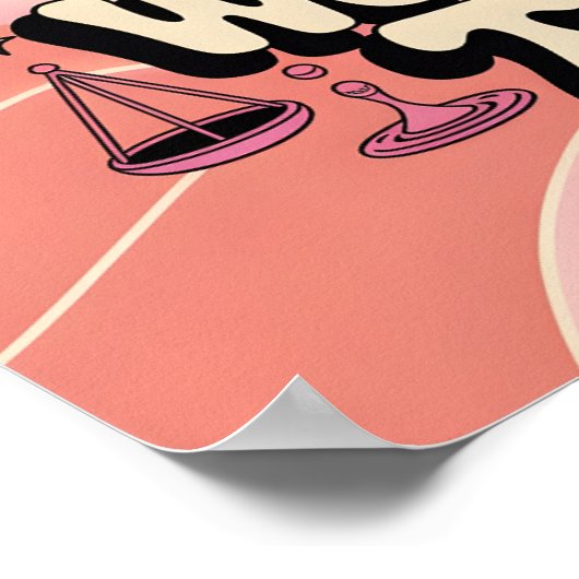 God heeft mij Weegschaal Poster gemaakt (Hoek)