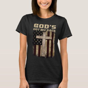God heeft mijn rug t-shirt