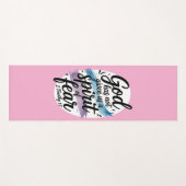 God heeft ons geen angst gegeven yogamat (Voorkant (horizontaal))