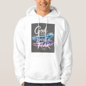 God heeft ons geen geest van angst gegeven 2Timoth Hoodie (Voorkant)