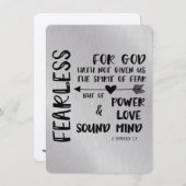 God heeft ons geen Geest van Angst geschrift gegev (Voorkant / Achterkant)