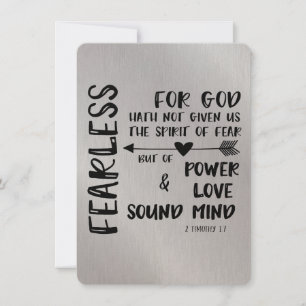 God heeft ons geen Geest van Angst geschrift gegev