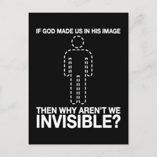 god heeft ons in zijn afbeelding gemaakt , waarom briefkaart