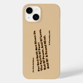 God heeft ons niet de geest van angst gegeven Case-Mate iPhone 14 hoesje