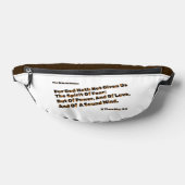 God heeft ons niet de geest van angst gegeven heuptasje (Liggend)