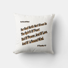 God heeft ons niet de geest van angst gegeven kussen