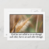 God heeft ons opgeroepen elkaar door te zien briefkaart (Voorkant / Achterkant)