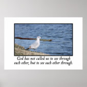 God heeft ons opgeroepen elkaar door te zien poster (Voorkant)
