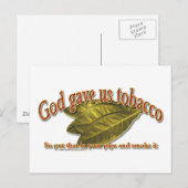 God heeft ons Tobacco Briefkaart (Voorkant / Achterkant)
